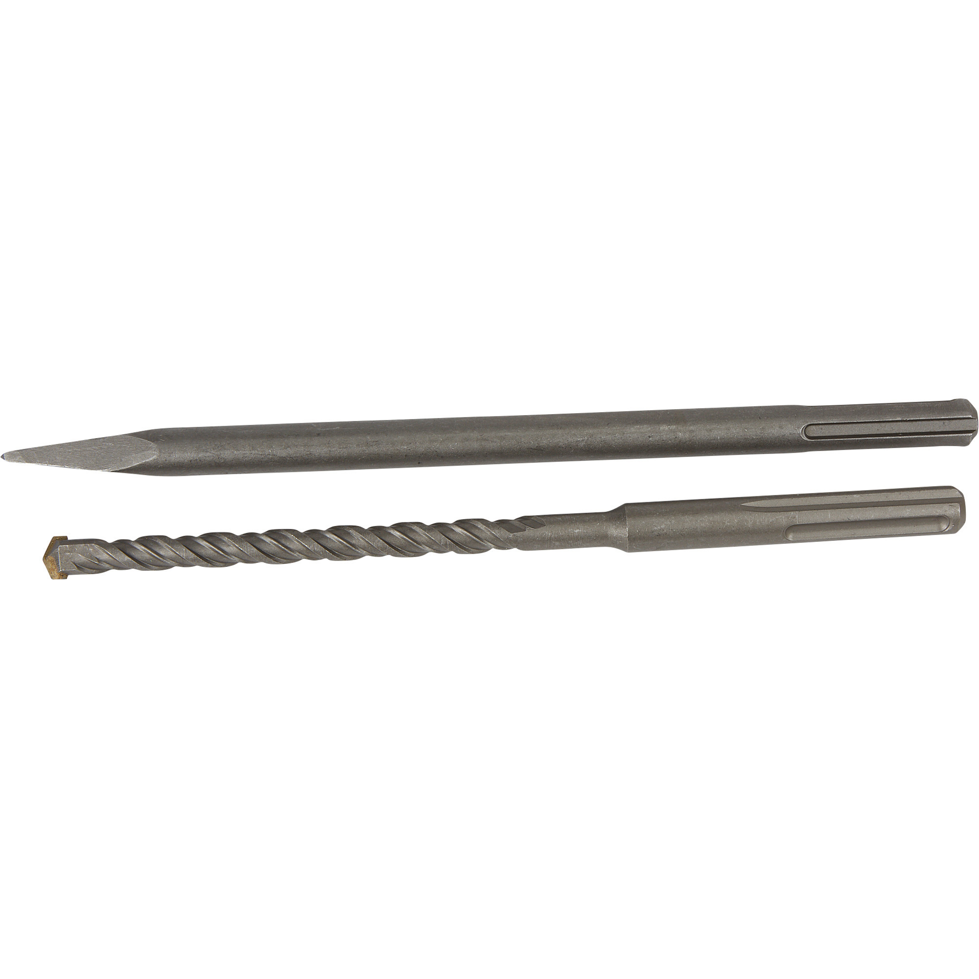 Ironton 2-Pc. SDS Max Drill and Chisel Set, 16mm x 320mm Bit, 18mm x 350mm Chisel, 40Cr Steel
